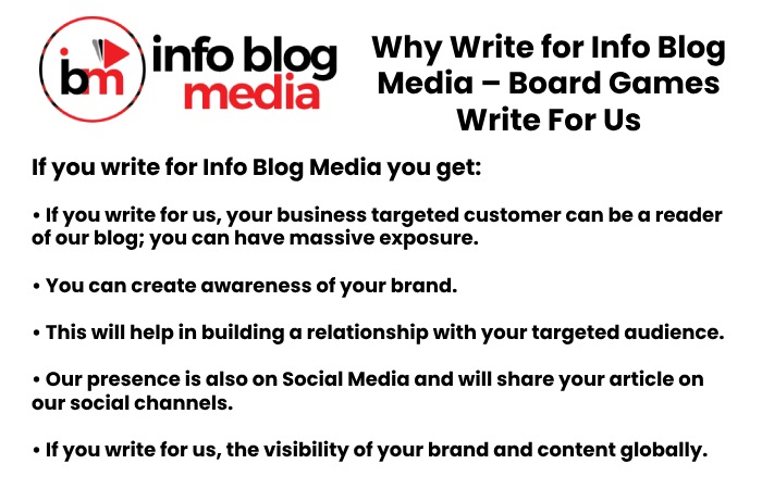 Why Write for Info Blog Media – Board Games Write For Us