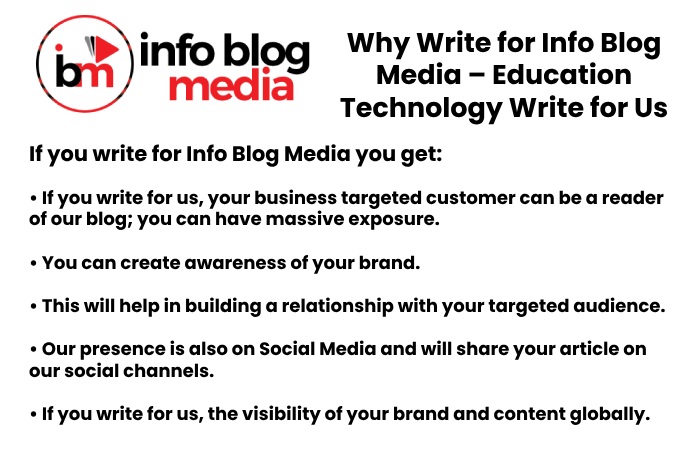 Why Write for Info Blog Media – Education Technology Write for Us